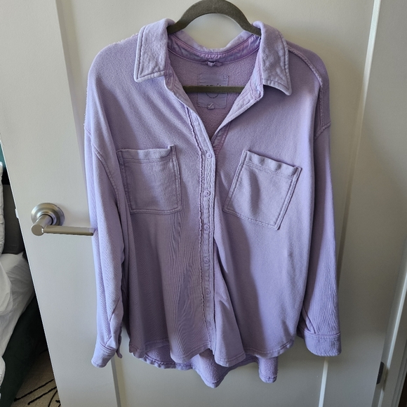 Aerie LumberJane Fleece button down - Picture 2 of 5